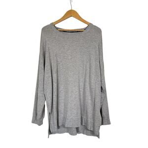 Recreation by Thread & Supply Women's High-Low Oversized Lounge Top Size L Gray